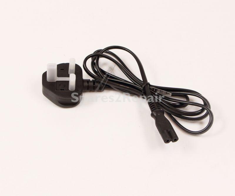 Vestel Mains Power Lead - 30110233 Pwrcord Safe Uk 1 5m 2x0 5w-plug Lbl Pkg