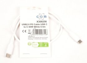 Compatible Usb connector - Usb-c Charging Cable 2 0 Abs White 0 5m