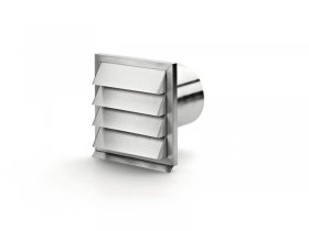 Naber Extractor Fan - E-jal 150 Aussenjalousie 4022012 External Louver 150mm Stainless Steel Compair Prime Flow