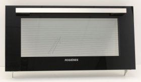 Oven outer Door - 44007816 Assembly door Trio Rosier Blc [Candy Hoover]