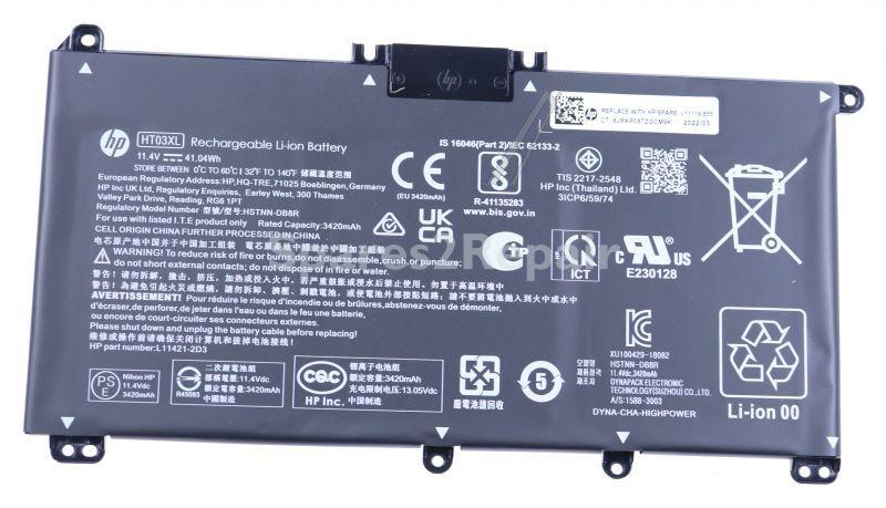Hewlett Packard Laptop Battery - Ht03xl L11421-422 Battery Pr Lgc496080l1 3 63ah