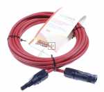 Cable/plugs/adapter - Photovoltaik (solarpanel) Kabel 6 Mm² Mit Steckverbinder (mc4-stecker-mc4-kupplung), Rot, 5m