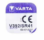 Varta 7,9mm Button Cell - Sr41w Button Cell 1,55v-38mah - 7,9x3,6mm Varta Gp192