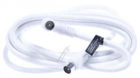 Erard Aerial Connecting Cable - Cordon Tv 9 52 Blanc Male-male Connecteur Nickel - 2m - 904506