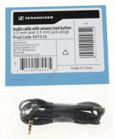 Sennheiser Audio-video connector - 507216 Audio Cable With Remote Control