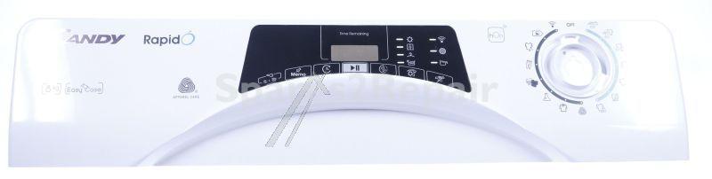 Operating Unit Screen - 40016843 Bezel Prt+f 8kg Wht Sym [Candy Hoover]