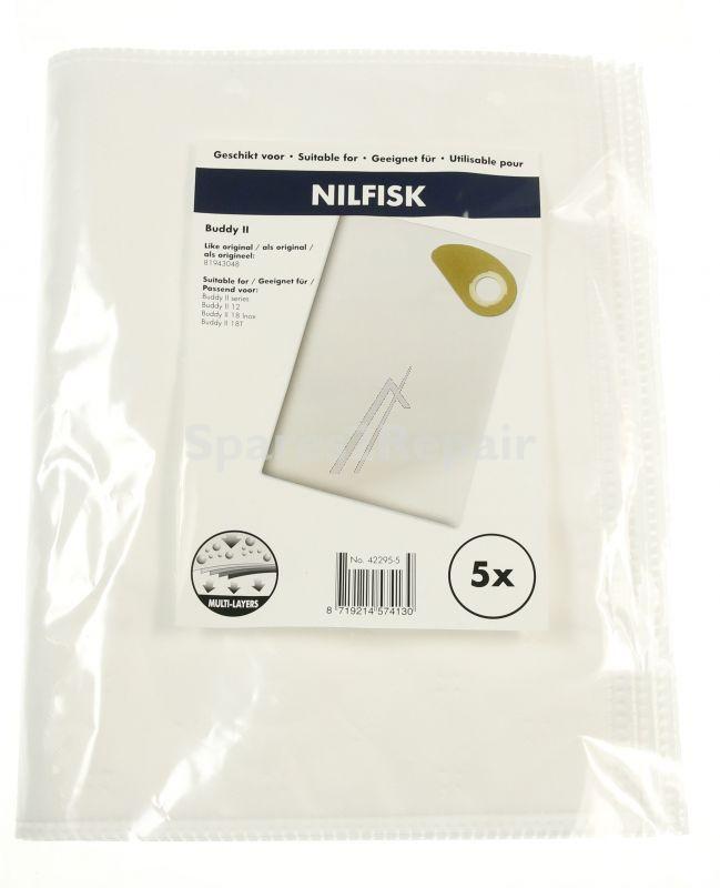 Sqoon Vacuum Cleaner Bags - 42295-5 Dust Bags X 5 Alternative For Nilfisk