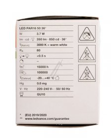 Osram Gu10 Led-emitter - Led Par165036 3 7w Led Par165036 3 7w 830 Gu10 P Ledv