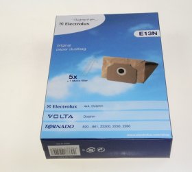 Vacuum Cleaner Bags - 9001961201 E13n Dolphin Bags X 5 + 1mcf [Electrolux Aeg]
