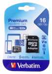Verbatim Memorycard - Micro-sdhc 44082 Microsdhc Card 16gb Verbatim Class-10 Incl Adapter