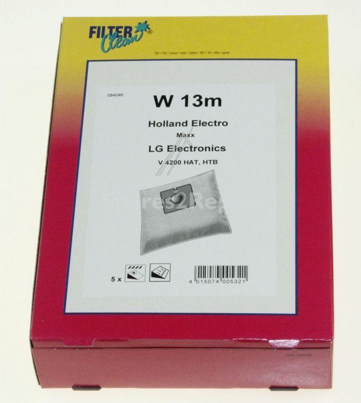 Filterclean Vacuum Cleaner Bags - W13m Fl0047-k Dust Bags X 4