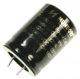 Mundorf 450v Radial Electrolytic 105 D - 220uf-450v Audio High-volt.-elcap Radial 105° 30x40mm