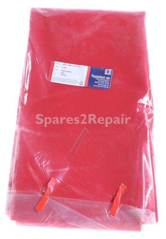 Nilfisk Vacuum Cleaner Bags - 82366600 Set Of 5 Red Plastic Bags
