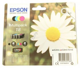 Epson Cartridge - 18 C13t18064012 Cartridge Multipack Cmyk 15 1ml
