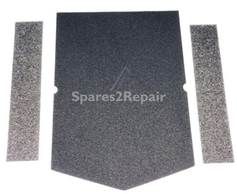 Eurofilter Foam Filter - Filter Set 3-piece Alternative For Miele 09688381 06057930