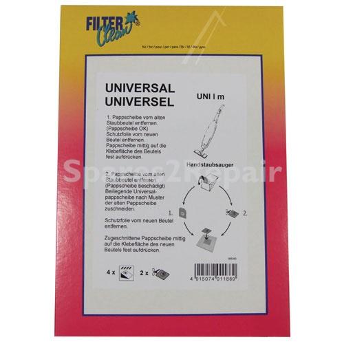 Filterclean Vacuum Cleaner Bags - Uni1m Dust Bags: 4+2
