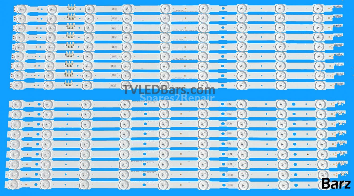 Samsung LED Backlight Array Samsung BN96-33495A + BN96-33496A 65" CY-VH065FGLV2H 2014SVS65_CURVED_3228_R09 L09 18pcs