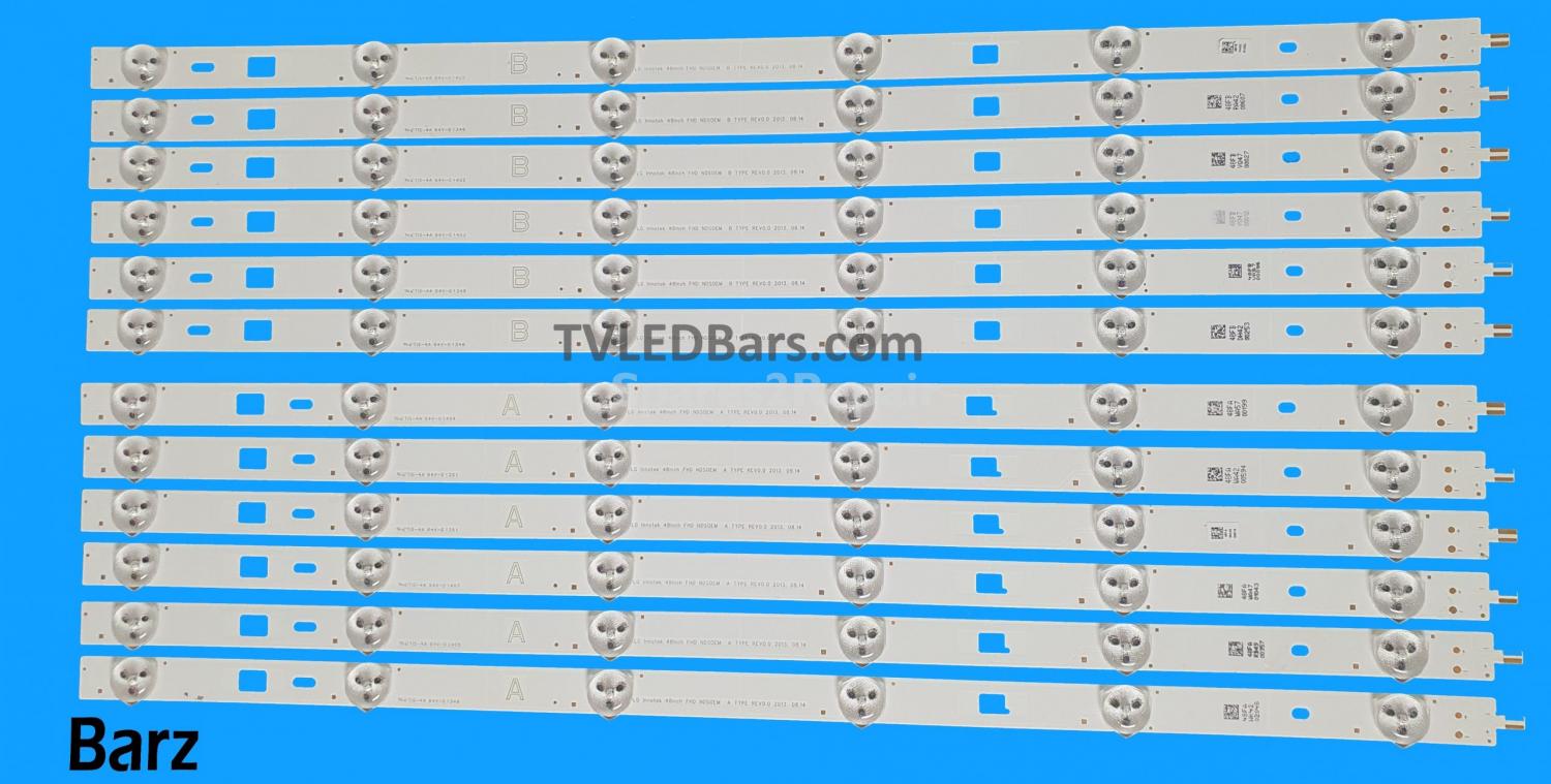 Barz LED Backlight Array Sony NS4S480DND01 LSY480HN01 48" 48INCH FHD NDSOEM A + B TYPE 12pcs
