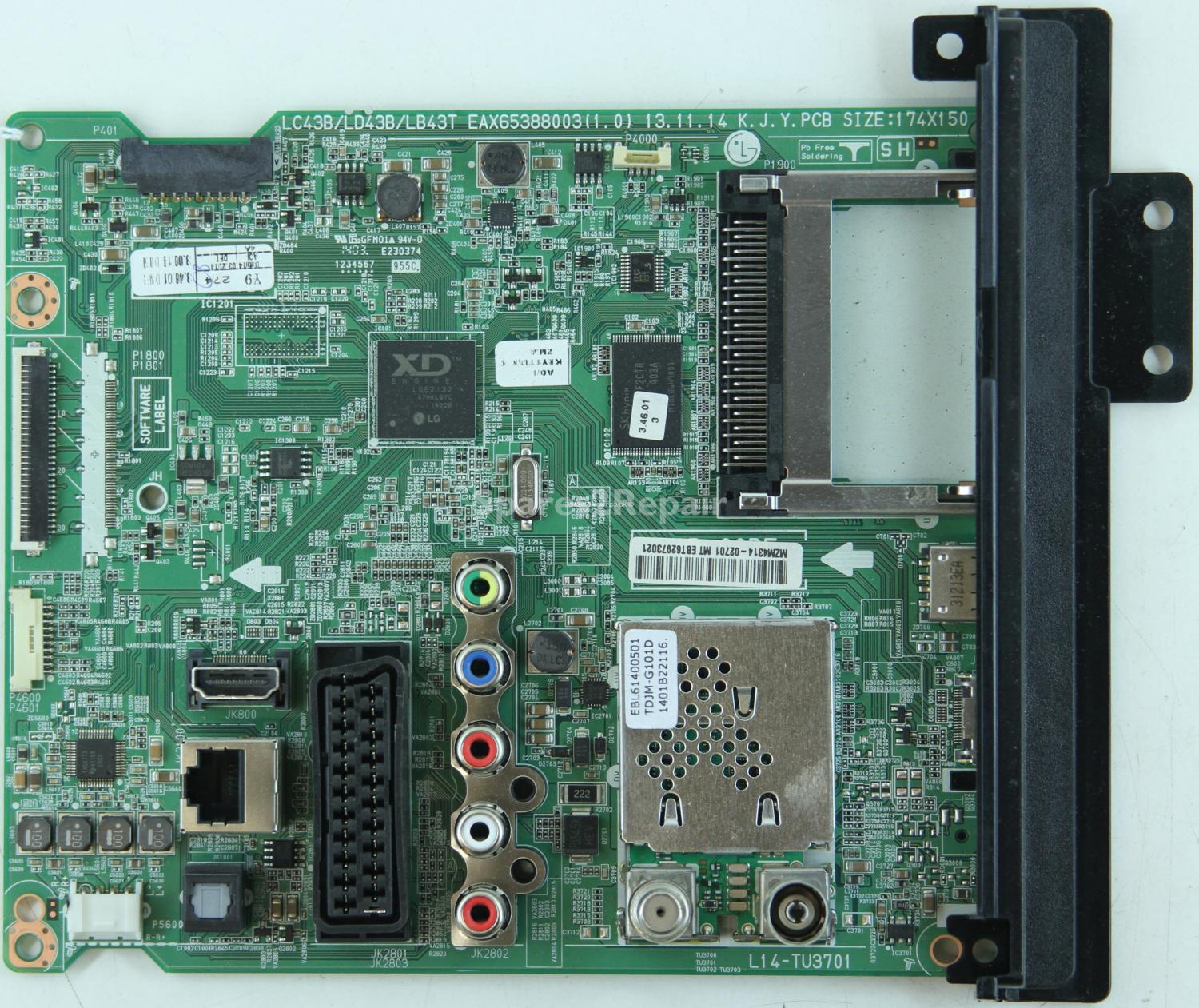 LG 32LB550 - Main AV - EAX65388003(1.0) - EBT62973021 - L14-TU3701 - LC43B/LD43B/LB43T