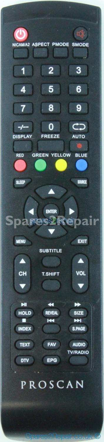Proscan YS52D-B Remote Control (Genuine)