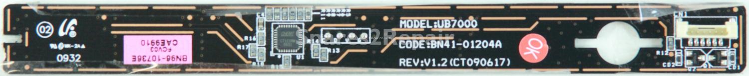 Samsung UE40B7020WW - Touch Controls - BN96-10736E - BN41-01204A - REV:V1.2 - CT090617 - UB7000