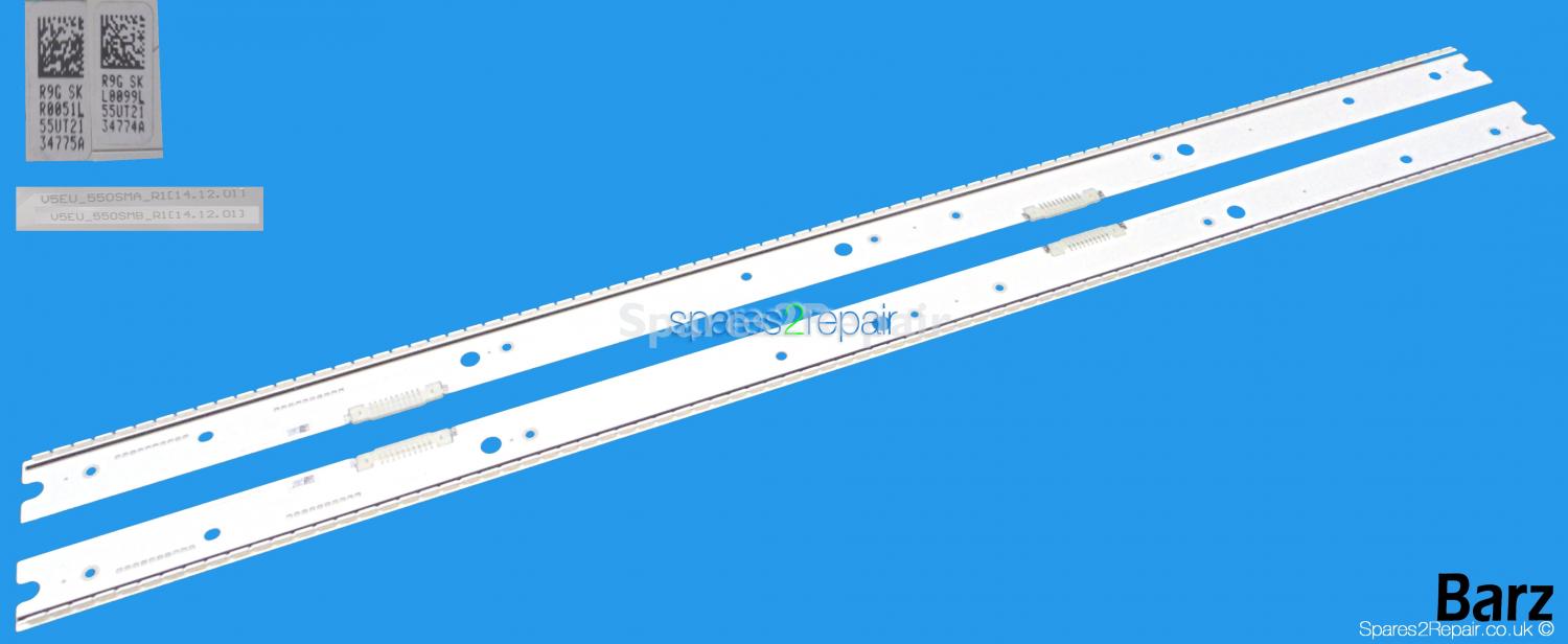 Samsung 55 inch Full LED Backlight Array - BN96-34774A + BN96-34775A - BN96-39057A + BN96-39058A - UE55JS - CY-XJ055FLAV1H CY-XJ055FLLV1H CY-QJ055FLLV3H CY-XJ055FLLV4H