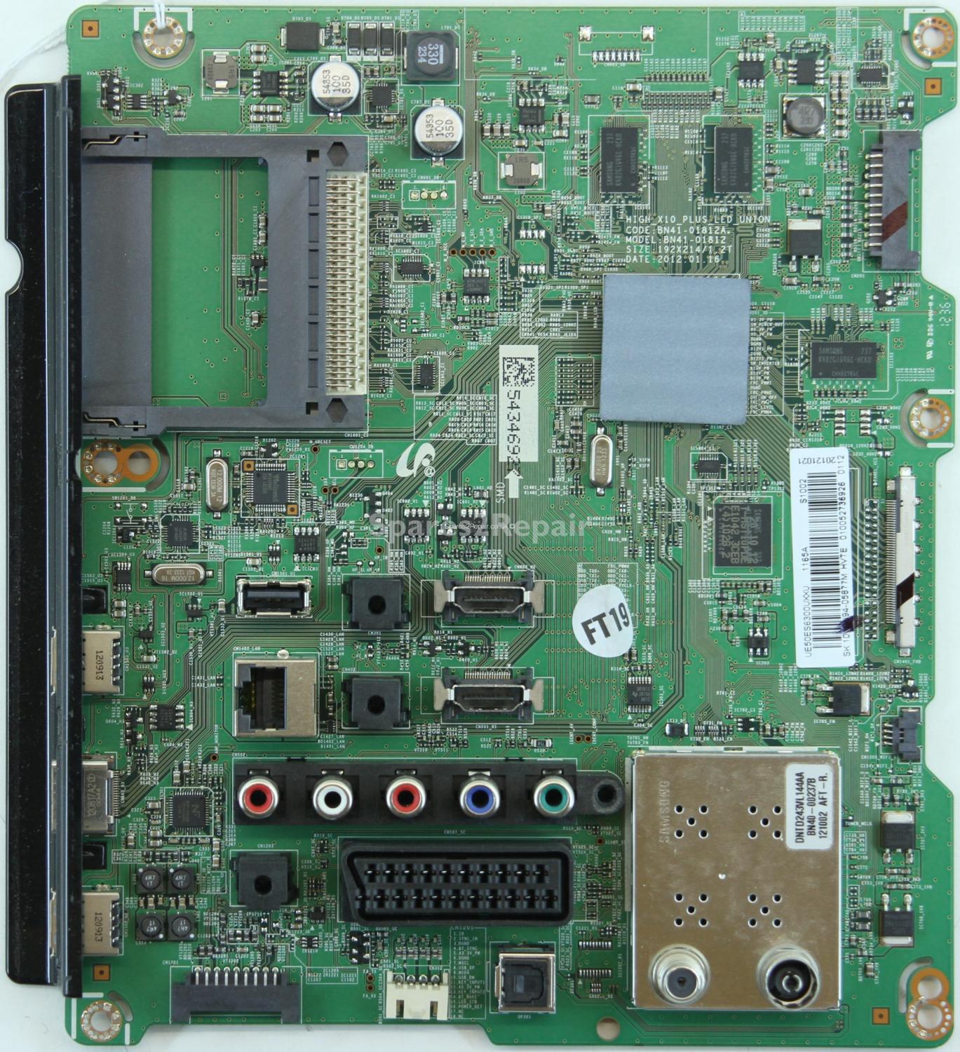 Samsung UE50ES63000 - Main AV - BN41-01812A - BN94-05877M - HIGH_X10_PLUS_LED_UNION