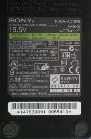 Sony - Charger - PCGA-AC19V9 - 19.5V 7.7A (Original)