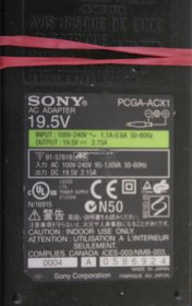 Sony - Charger - PCGA-ACX1 - 19.5V 2.15A (Original)