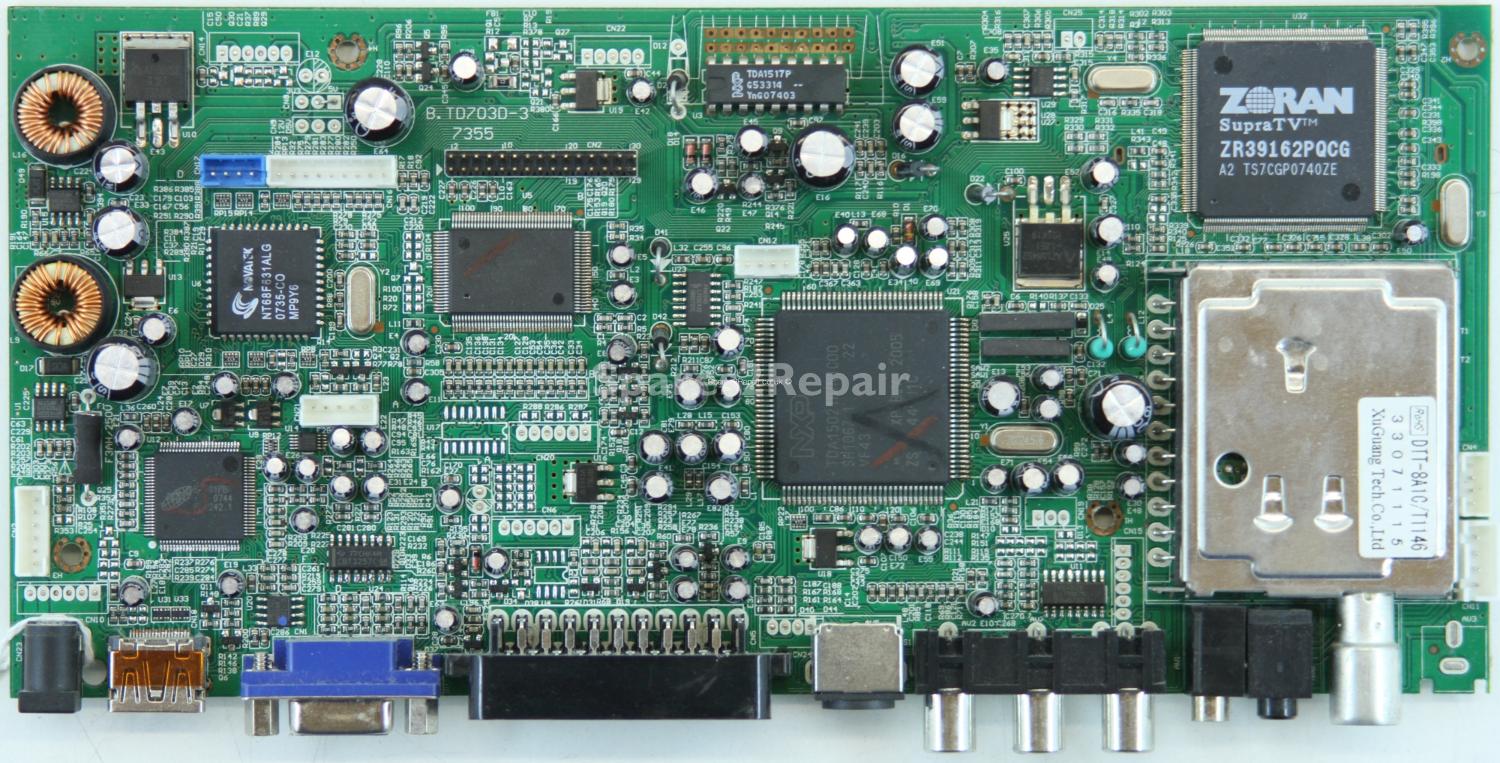 Soundwave TP1906DVB - Main AV - B.TD703D-3 - 7355 - SMT071239-0140