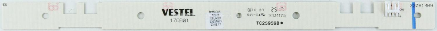 Vestel Interface Board - 23227913 - 17DB01 - 30087406 - 17DB01R9 - 220814R9